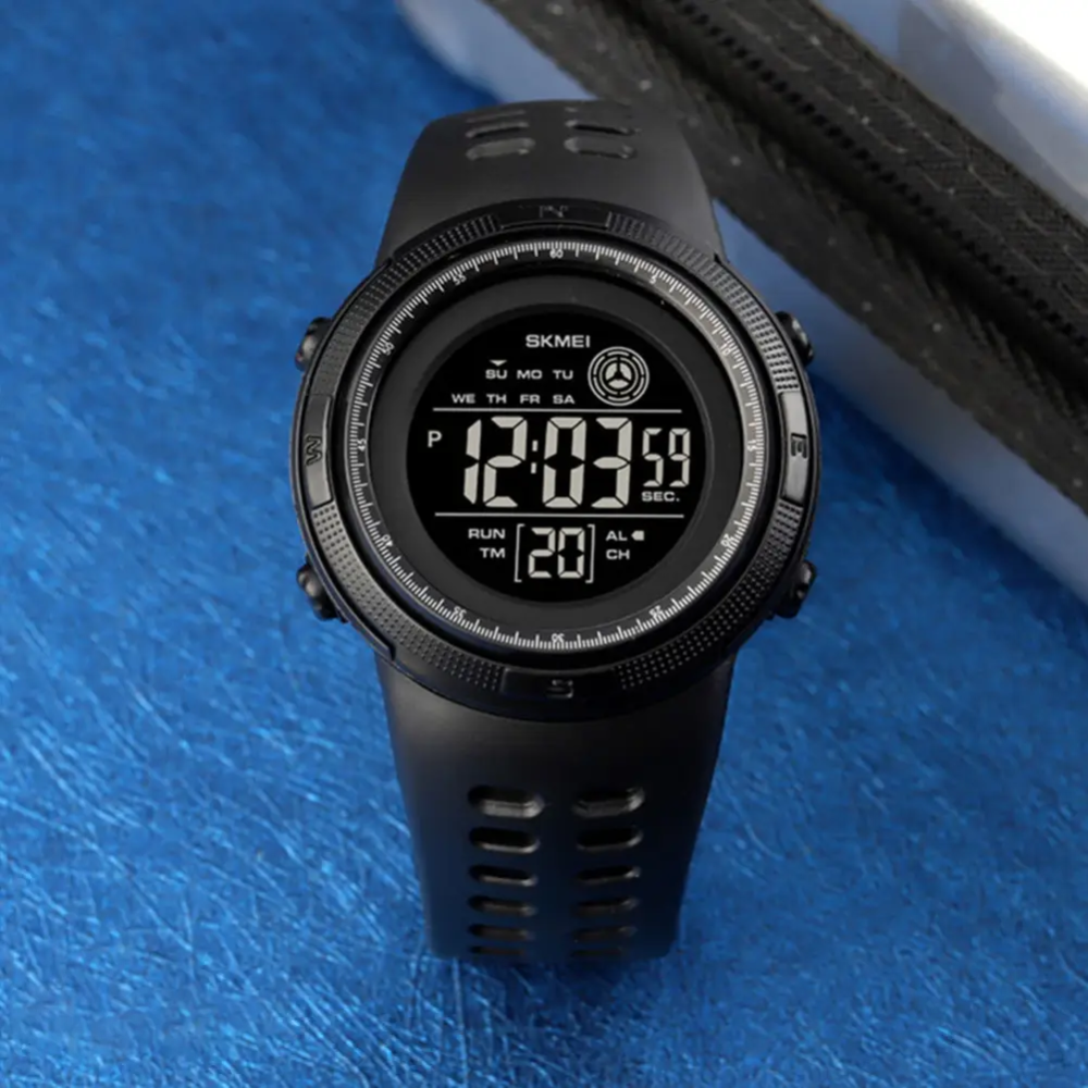 Годинник дитячий наручний спортивний Skmei 1773 (Чорний з чорним) Київ - фото 3