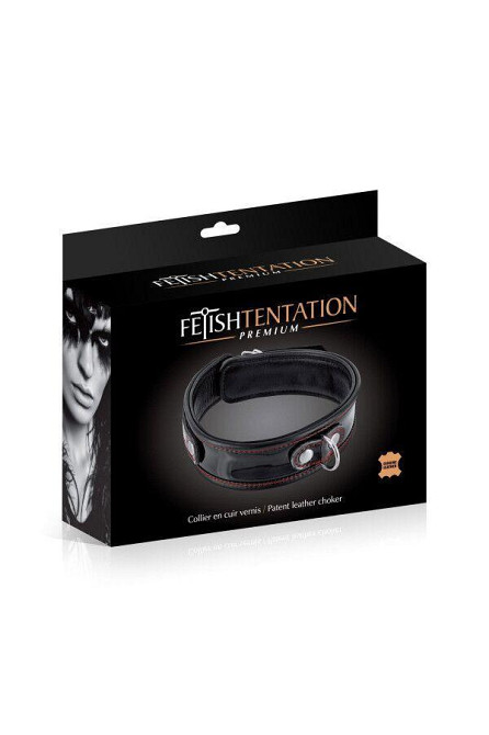 Ошейник Fetish Tentation Premium Patent leathe chocker Sex Aura Київ - фото 3