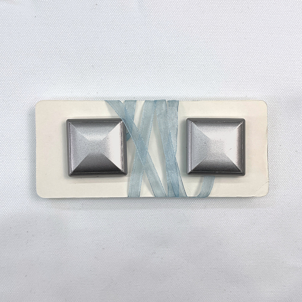 Магниты для штор и гардин Квадрат двусторонние набор 2 шт Голубой с серым (81-138) Киев - изображение 7