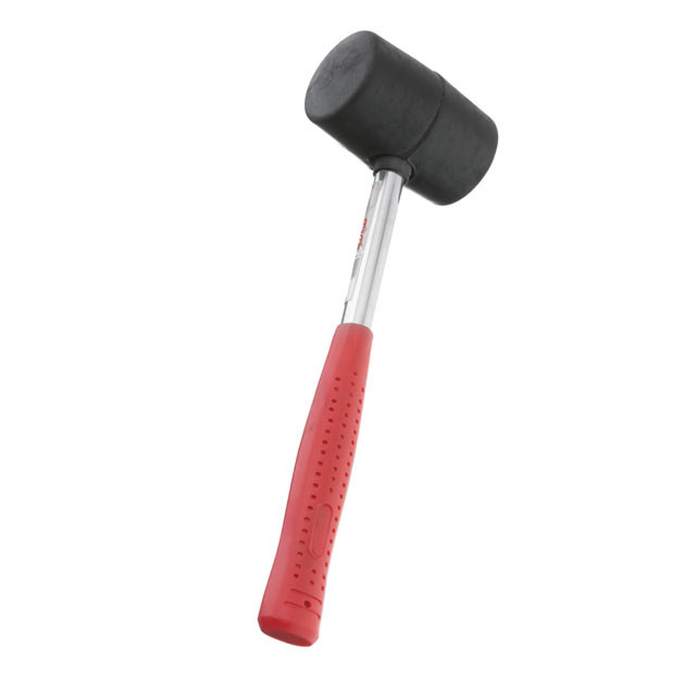 Киянка гумова, 320 г, 45 мм, чорна гума, металева ручка INTERTOOL HT-0229 Киев - изображение 2