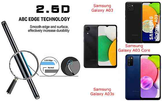 Защитное стекло ArmorGlass для Samsung Galaxy A03, Galaxy A03 Core, Galaxy A03s – устойчивое к царапинам и Киев