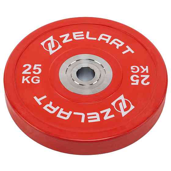 Диск бамперний для кросфіту резиновий 25 кг d-52мм Zelart-7798-25 Київ