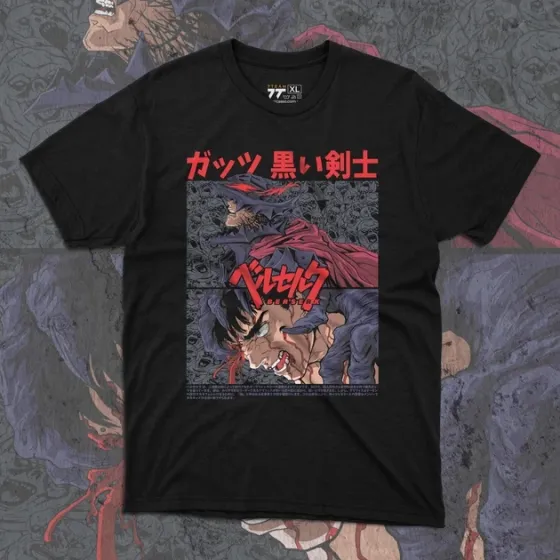 Футболка для подростка мальчика с принтом Берсерк Gut140 Размер 160 Anime10770 Днепр