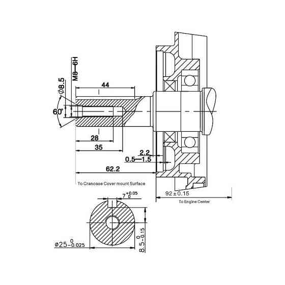 Двигатель бензиновый  Loncin G390F (13 л.с., шпонка 25 мм, евро 5) Харьков