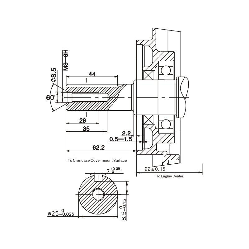 Двигатель бензиновый  Loncin G390F (13 л.с., шпонка 25 мм, евро 5) Харьков - изображение 6