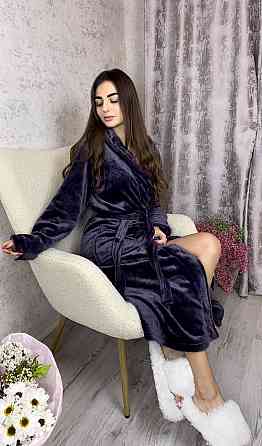 Жіночий махровий халат довгий Харків