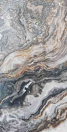 Шпалери вініл на флізеліні AdaWall Roka 1.06х10 під камінь мармур чорні сірі коричневі срібло 3д 23102-6 Київ