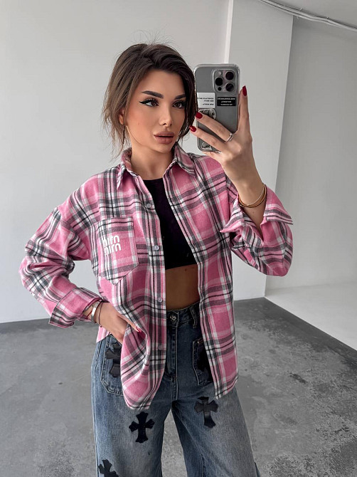 Жіноча сорочка в клітинку ( з накатом) Одеса - фото 7