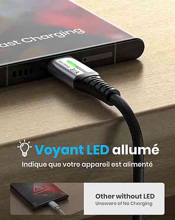 Зарядний кабель INIU USB - Type C 0,3м Луцк