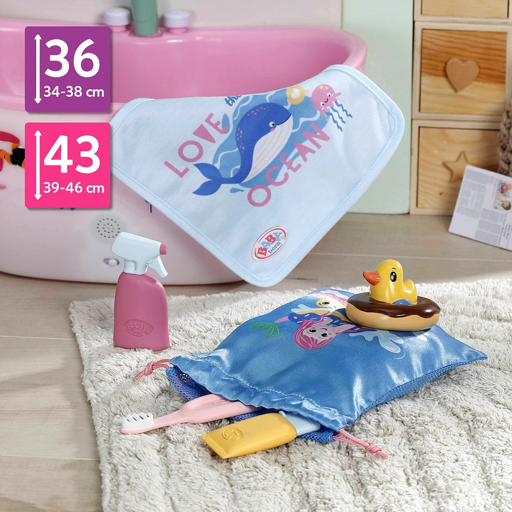 Ігровий набір для купання ляльки Baby Born – Океан турботи Днепр - изображение 3