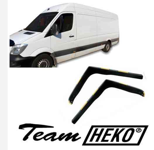 Дефлектори вікон (вітровики) Volkswagen Crafter 2006-2018, 2шт, Heko, вставні Київ