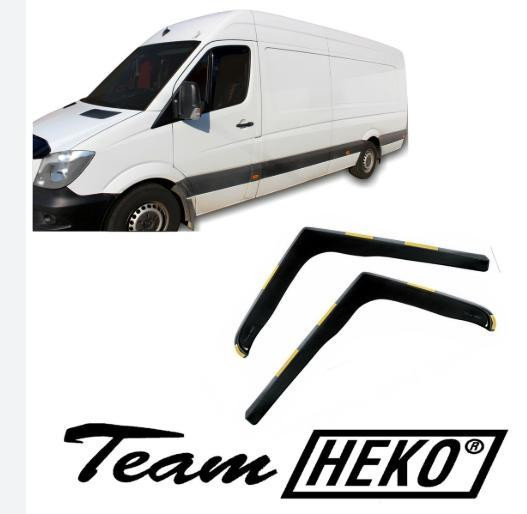 Дефлектори вікон (вітровики) Volkswagen Crafter 2006-2018, 2шт, Heko, вставні Київ - фото 1