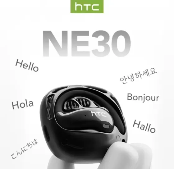Спортивные bluetooth наушники HTC с AI-перекладывателем 134 языка NE30 Black Запорожье