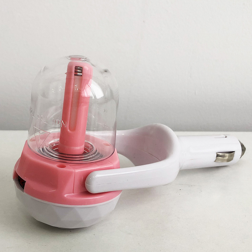 Зволожувач повітря авто, зволожувач повітря автомобільний Air Purifier BA-3. Колір: рожевий FW-15 Львів - фото 1