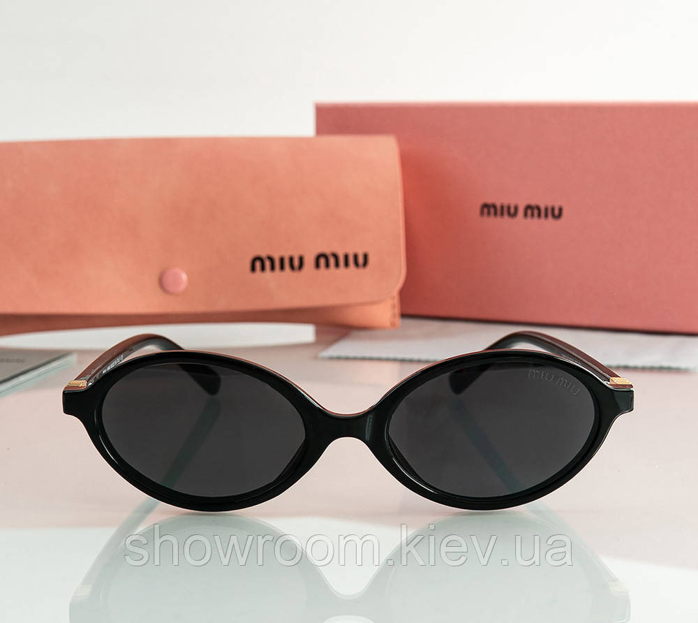 Жіночі сонцезахисні окуляри Miu 2022 black Київ - фото 2