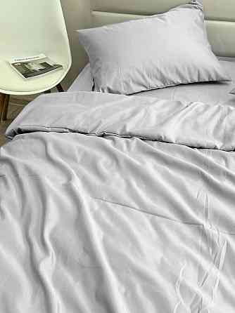 Ecotton Комплект постільної білизни Ecotton полуторний 150х215 см однотонний світло-сірий Light Киев