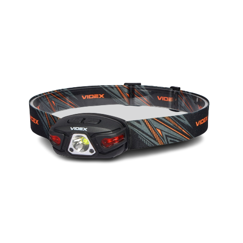 Ліхтарик LED налобний 330Lm 5000К чорний VLF-H015 Videx Житомир - фото 1