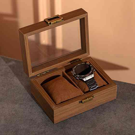 Шкатулка для наручных часов 16.5×12×7.5 см кейс для хранения часов на 2 отсека HP-5-10 Киев