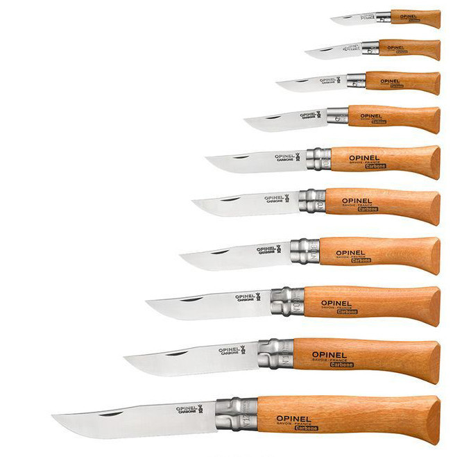 Универсальный Набор Ножей 10 штук в деревянной коробке Opinel 