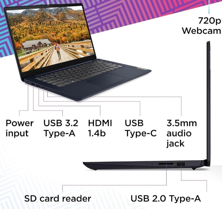 Ноутбук Lenovo IdeaPad 3 14ALC6 14" FHD IPS Ryzen 5 5500U 20/256Gb. Харків - фото 3