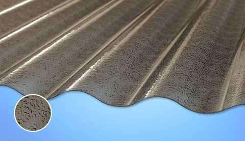 Полікарбонатний шифер TOMO Plex  текстурована   бронзова хвиля 2000х1045х1.1 мм Львів - фото 1