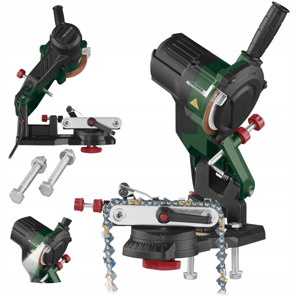 Верстат для заточування всіх видів ланцюгів та пилок 85W 5000 об/хв з підсвічуванням Parkside (PEKSG 85 D4) Нововолинськ - фото 1