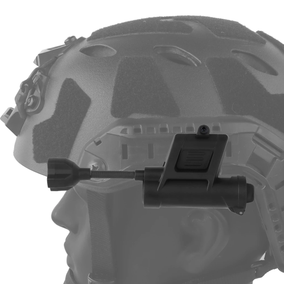 Ліхтар тактичний MPLS Charge 4.0 big size з кріпленням на шолом Чорний Київ