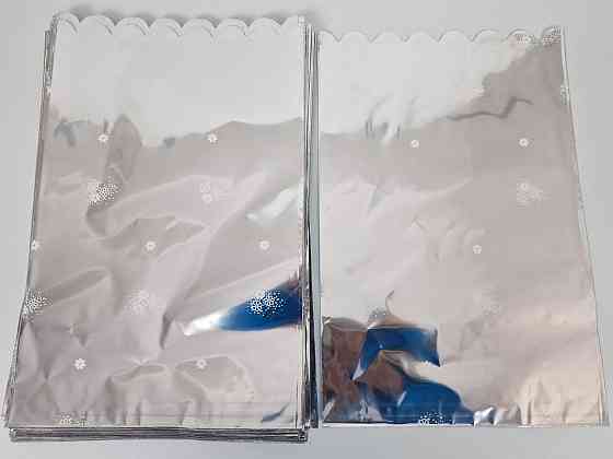 Пакет с рисунком для упаковки подарков   (25*40) №102 фольгированный 