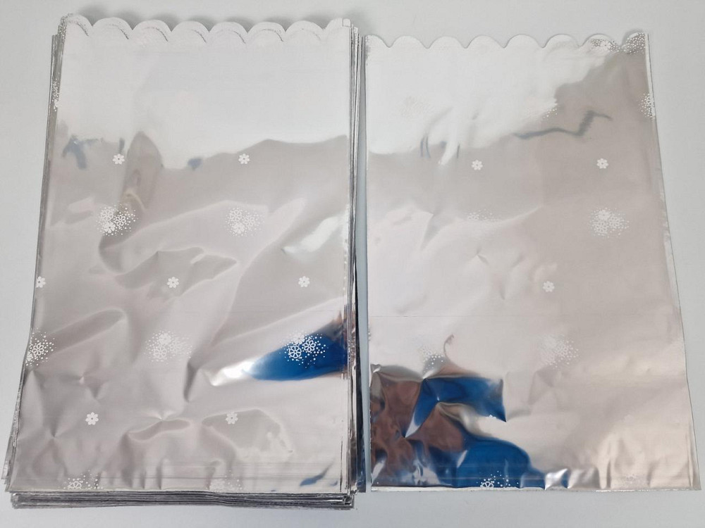 Пакет із малюнком для пакування подарунків (25*40) No51 фольгований асорті (100 шт.) Харків - фото 1