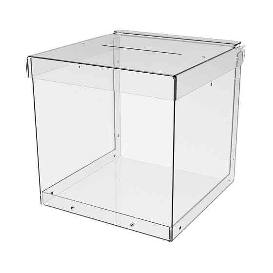 Ящик EKOSTAR без замка для сбора денег 150x150x150 мм. Объем 3,3 литра. Киев