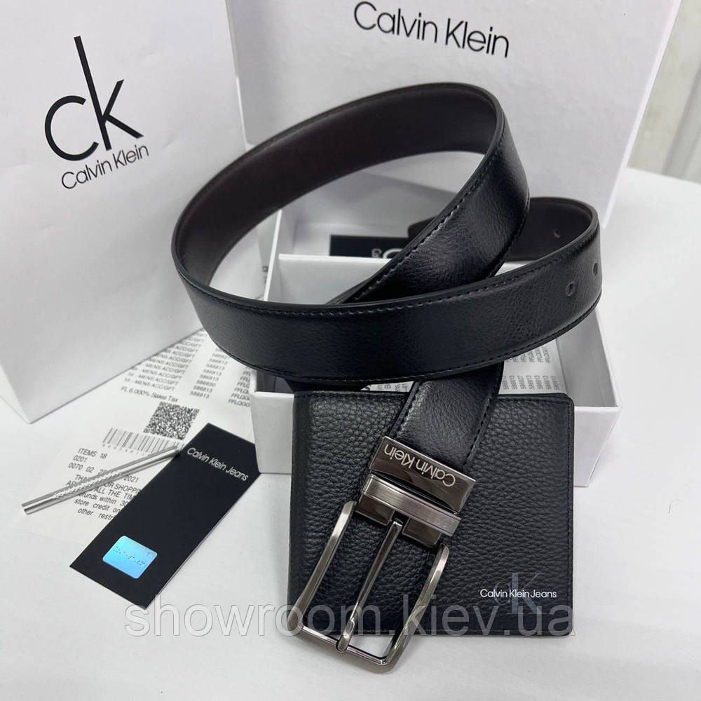 Мужской подарочный набор портмоне и ремень (404) Киев - изображение 3