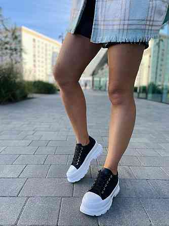 Кеды женские M122-1 черные эко-кожа размер 36-41 (4757) Коломия