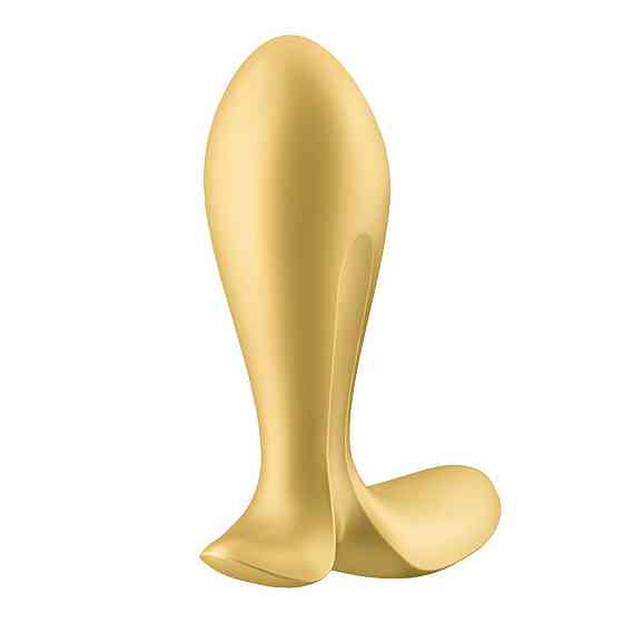 Анальна смарт-пробка з вібрацією Satisfyer Intensity Plug Gold Sex Aura Київ