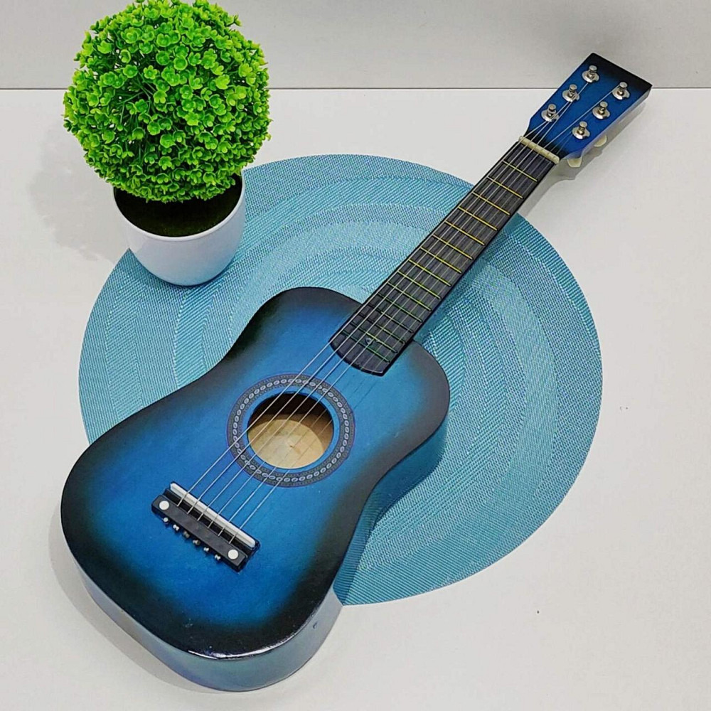 Гітара дерев'яна дитяча 6 струн 52см Синя (M 1370) Чернигов - изображение 5