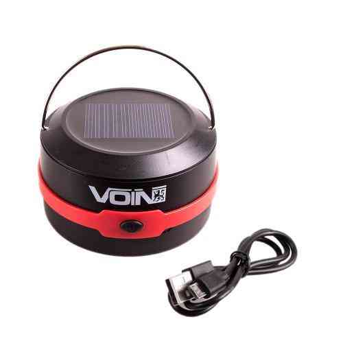 Кемпинговый фонарь VOIN VL-53 с зарядкой Power Bank 1200mAh, солнечной панелью и складной конструкцией, 3W XPE Харьков
