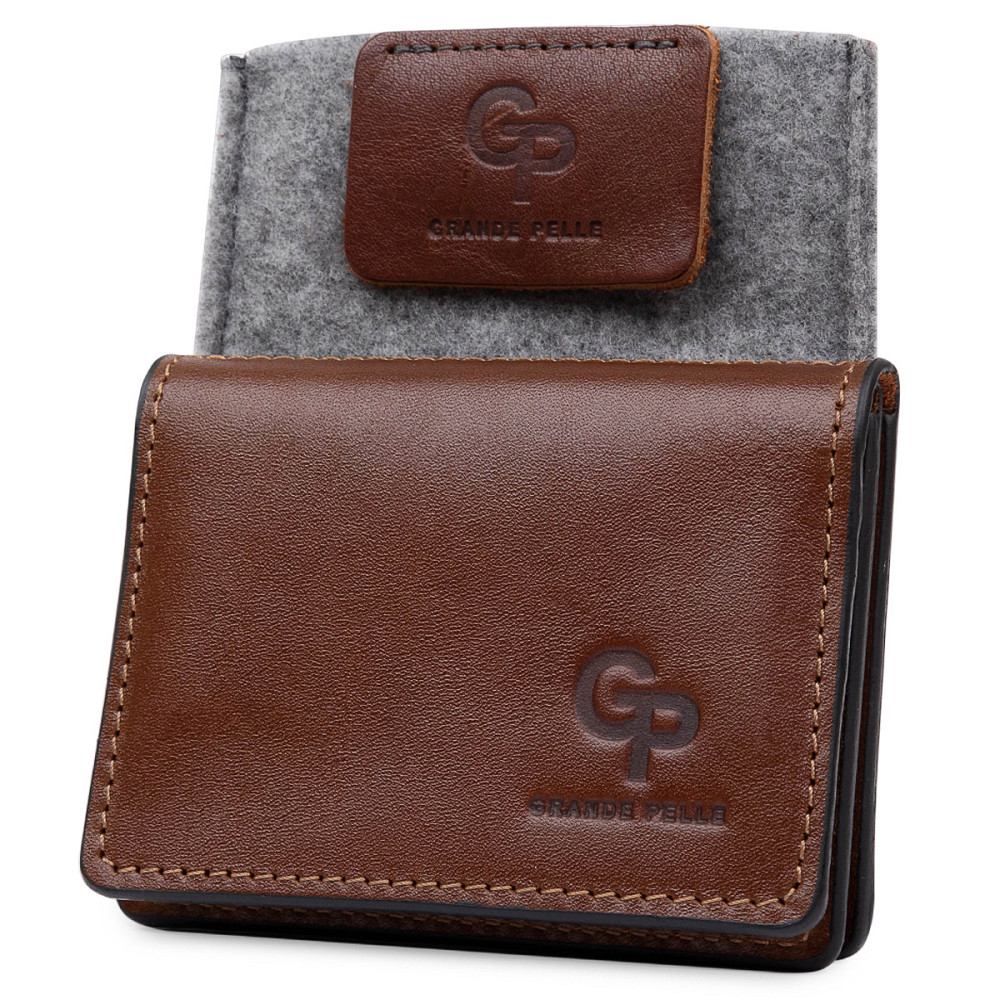 Кожаная обложка для прав Коричневый (GRANDE PELLE) Киев - изображение 1