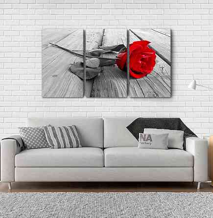 Модульна картина Троянда Аrt-235_3А Київ