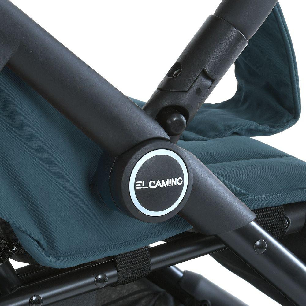 Коляска дитяча FIJI Lagoon Blue прогулянкова з москітною сіткою та чохлом на ніжки Зелена (ME 1113-2) Чернигов - изображение 4