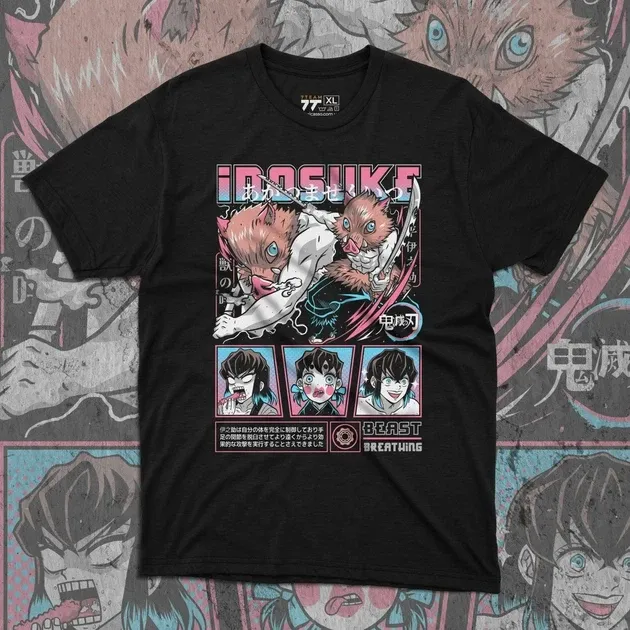 Футболка чоловіча з  принтом Клинок, рассекающий демонов Іноске Хашибіра 7 Розмір 48 Anime0960 Дніпро - фото 1