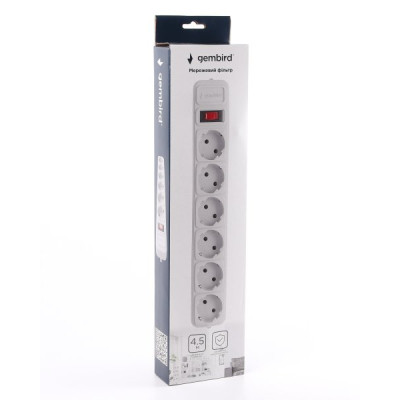 Сетевой фильтр питания SPG6-B-15 Gembird (SPG6-G-15G) Винница - изображение 3