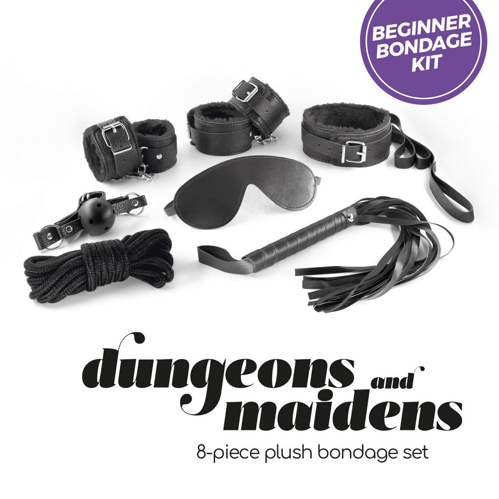 Комплект для БДСМ CRUSHIOUS Dungeons & Maidens чорний, 8 предметів Sex Aura Київ - фото 3