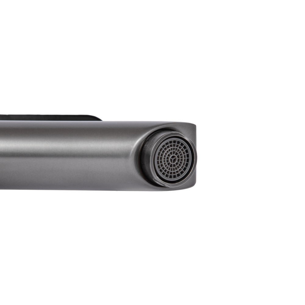 Смеситель для раковины Brinex Pure 001F низкий Gunmetal Black BRIPUR001FGRP Киев - изображение 14