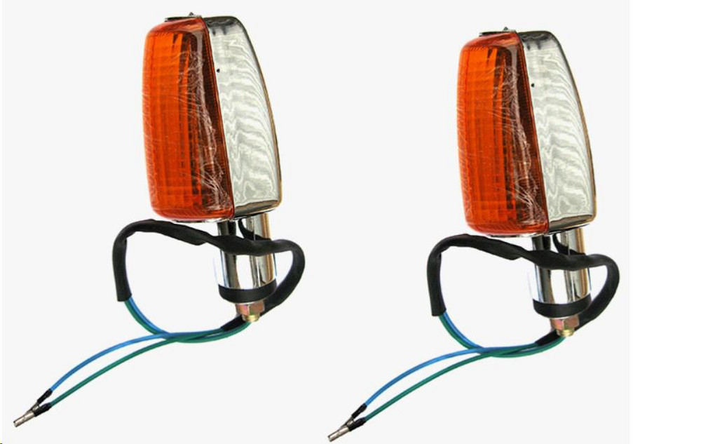 Повороти (пара) Delta, Active прямокутні (хром, жовте скло) Київ - фото 1