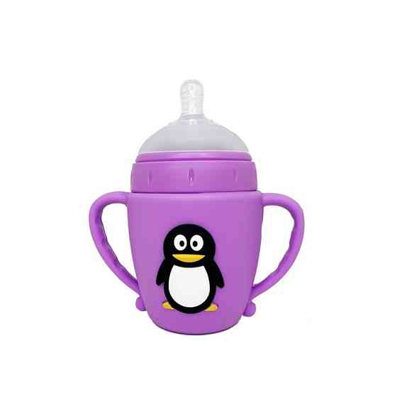 Пляшечка пластикова з ручками "Пінгвін" MGZ-0301, 180 мл Вінниця