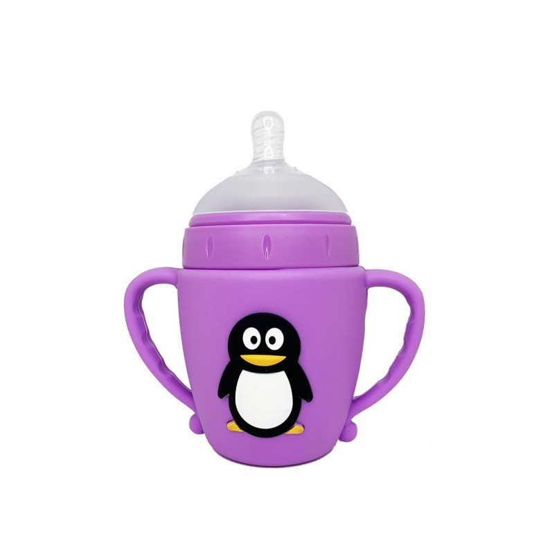 Пляшечка пластикова з ручками "Пінгвін" MGZ-0301, 180 мл Вінниця - фото 1