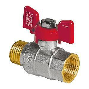 Кран шаровый 1'' наруж/внутр красная ручка Харьков - изображение 1