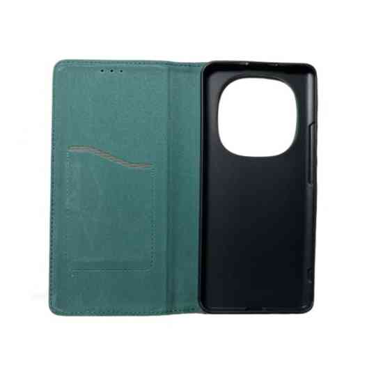 Чехол книжка Xiaomi Redmi Note 15 4G 5G Кожаный (зеленый) Одесса