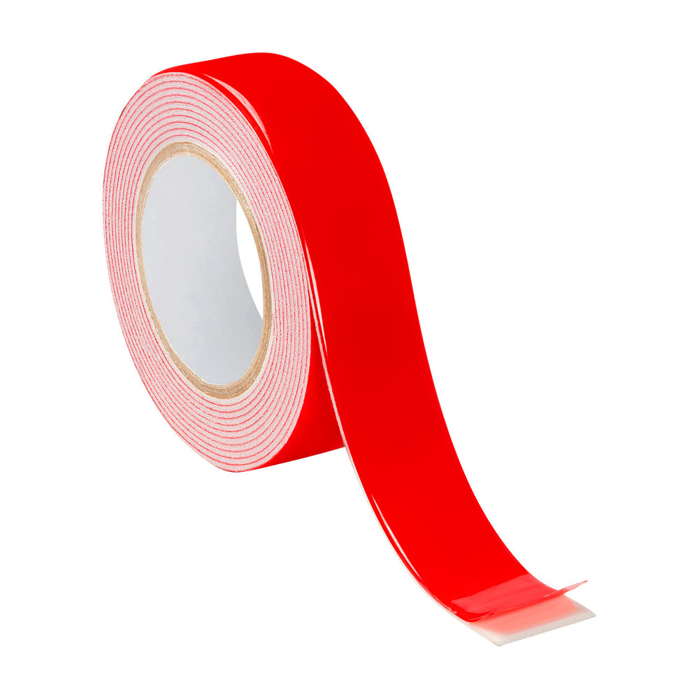 Двухсторонняя клейкая лента на вспененной основе SUPER FIX MUSTANG 25мм х 5м Ровно - изображение 2