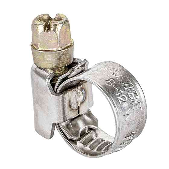 Хомут черв'ячний неіржавкий 9 мм D8-12мм 25шт SIGMA (2510001) Київ