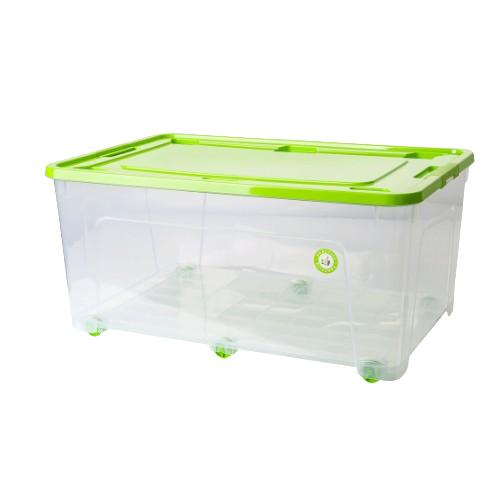 Контейнер 50л прозорий/оливковий/оливковий Smart Box Алеана Житомир - фото 1